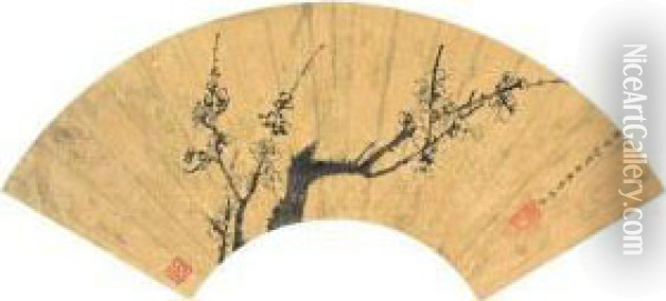 Plum Blossoms Oil Painting - Li Yin