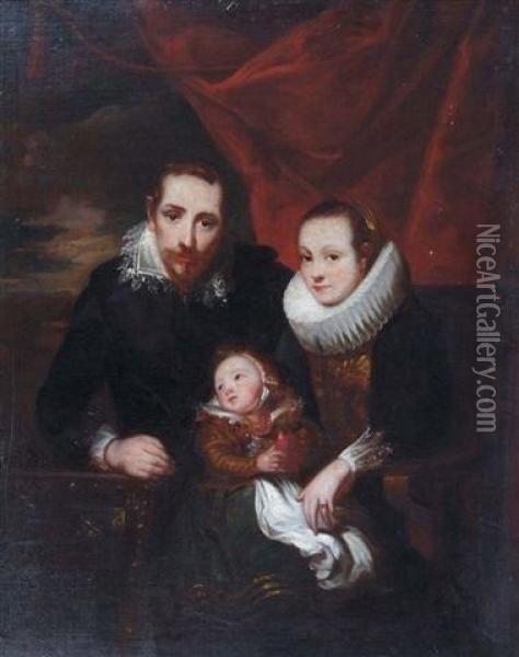 Family Portrait Oil Painting - Sir Anthony Van Dyck