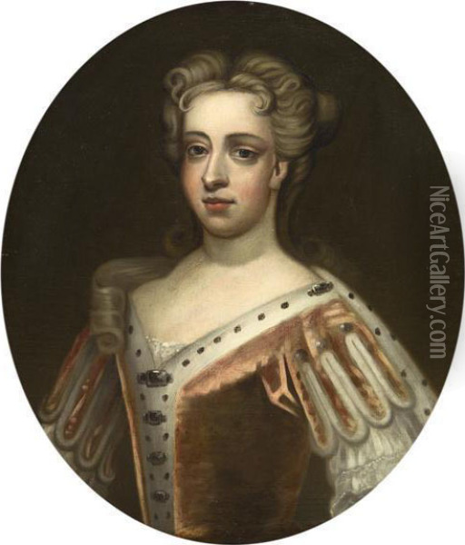 Portrait Of Duchess Of Marlborough Oil Painting - Sir Godfrey Kneller