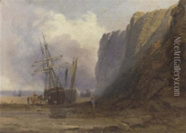 Low Tide Oil Painting - Edmund John Niemann