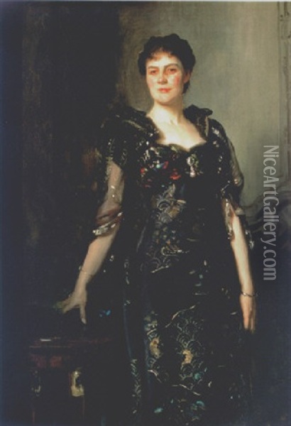 Portrait Of Agnes Anstruther-thomson Oil Painting - John Singer Sargent