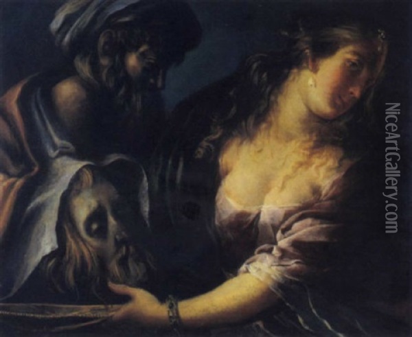 Salome Et La Tete De Saint-jean Baptiste Oil Painting - Pietro Ricchi