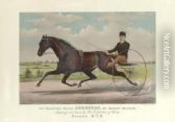 Champion Pacer Johnston Oil Painting - Currier & Ives Publishers