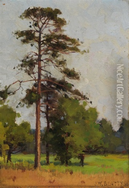 Landscape Oil Painting - John William Beatty