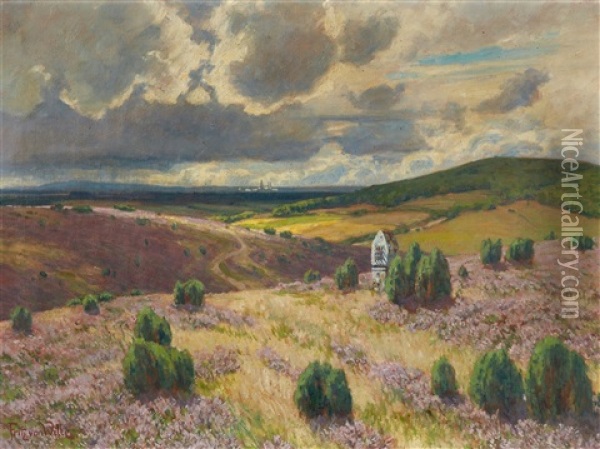 Landscape In The Eifel Oil Painting - Fritz Von Wille