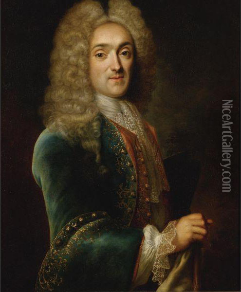Portrait Of Nicolas Marye Oil Painting - Robert Tournieres