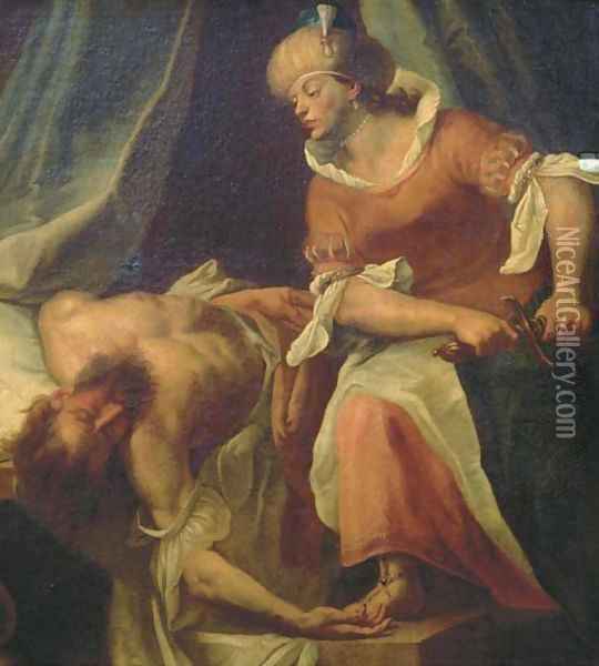 Judith and Holofernes Oil Painting - Lombard School