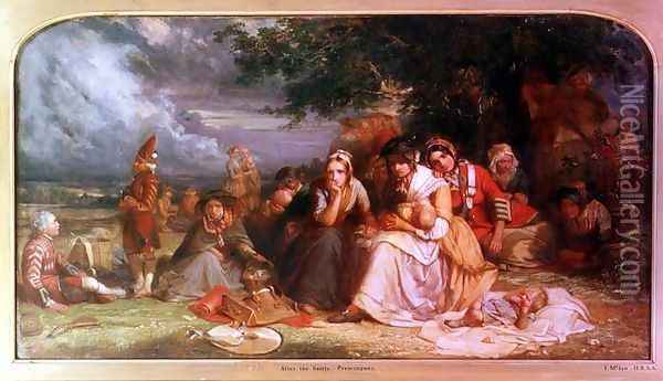 After the Battle of Prestonpans, 21 Sept 1745 Oil Painting - Frances Whitaker