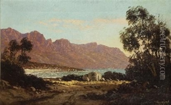 A View Of Camps Bay Oil Painting - Tinus de Jongh