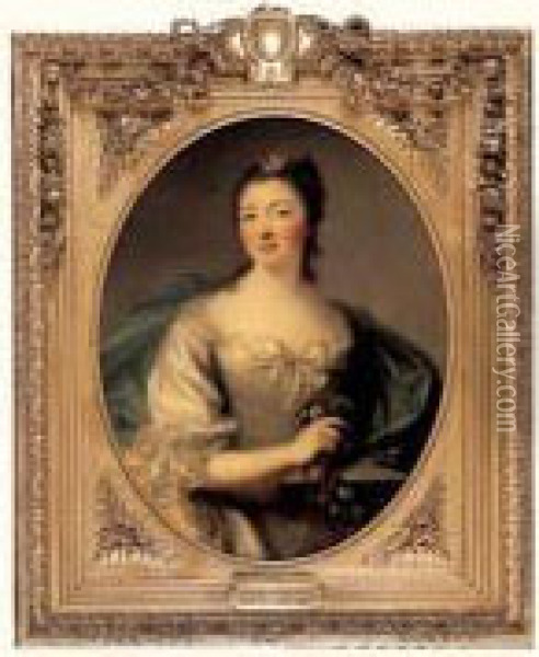 Portrait De Francoise De Mailly-nesle, Princesse De Montbarey Oil Painting - Marianne Loir
