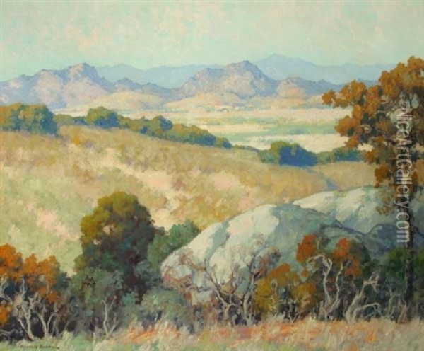 Rocks And Hills Oil Painting - Maurice Braun