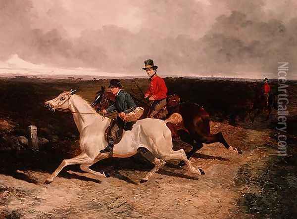 Royal Servants on the Road to Windsor Oil Painting - John Frederick Herring Snr