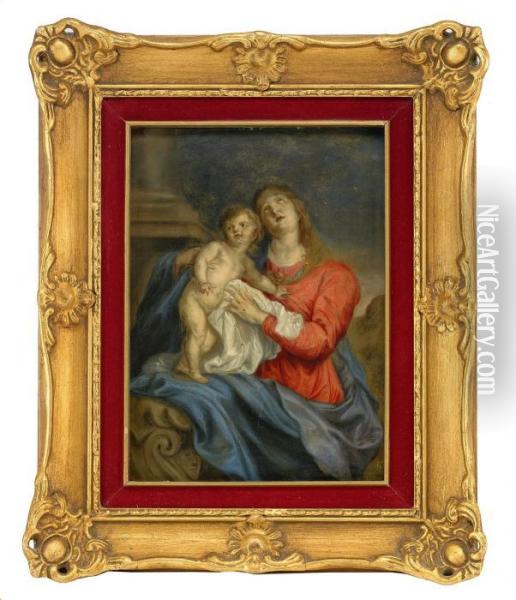 Madonnan Och Barnet Oil Painting - Sir Anthony Van Dyck