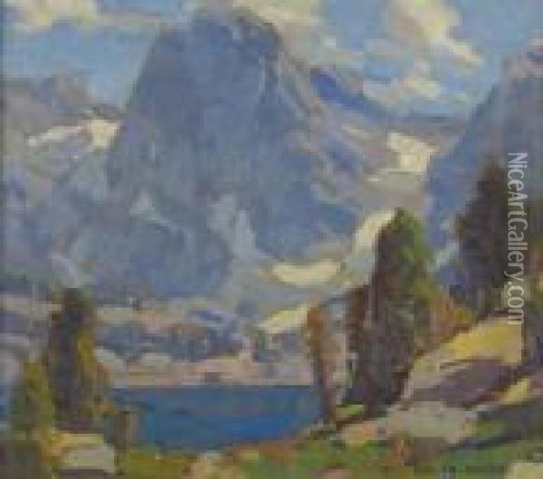 Sierra Peak Oil Painting - Edgar Alwin Payne
