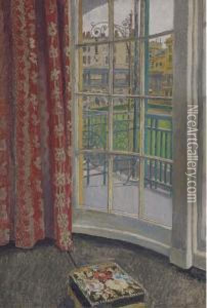 View From A Window Oil Painting - Walter Taylor