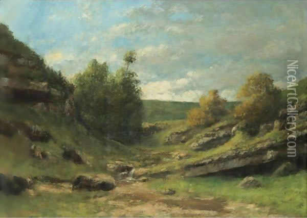 La Vallee Rocheuse 2 Oil Painting - Gustave Courbet