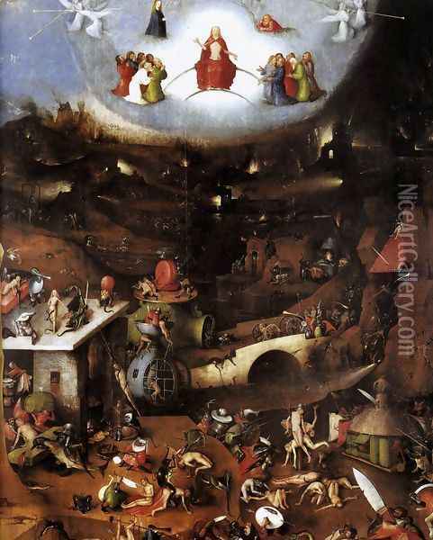 Triptych of Last Judgement (central panel) Oil Painting - Hieronymous Bosch