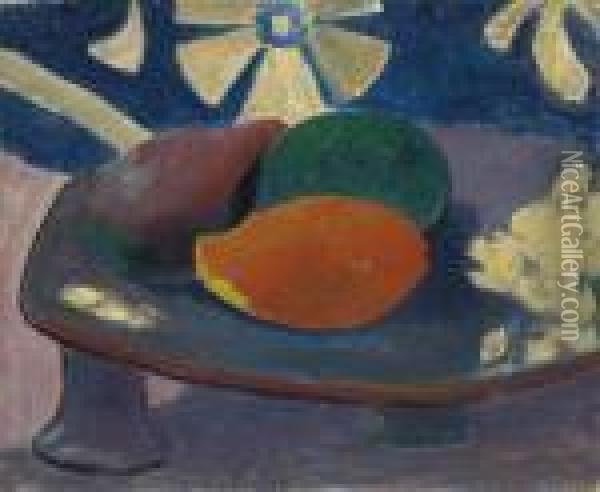 Nature Morte Aux Trois Fruits Oil Painting - Paul Gauguin