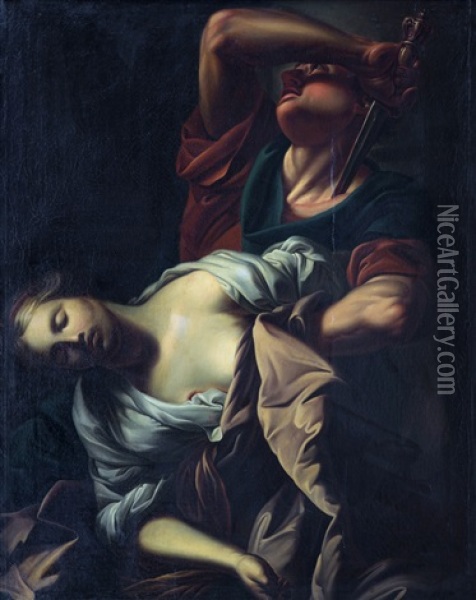 La Mort De Paetus Oil Painting - Antoine Rivalz