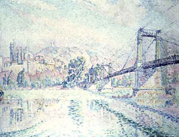 The Bridge, 1928 Oil Painting - Paul Signac