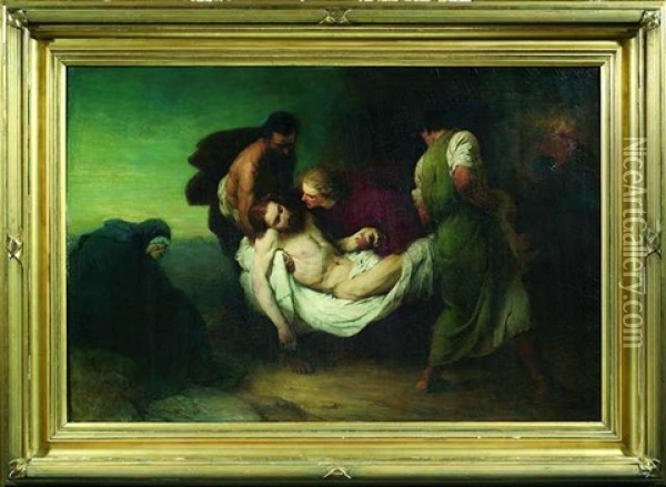 Grablegung Christi Oil Painting - Friedrich von Keller