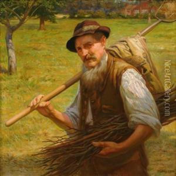 The Labourer Oil Painting - Edward Ridley