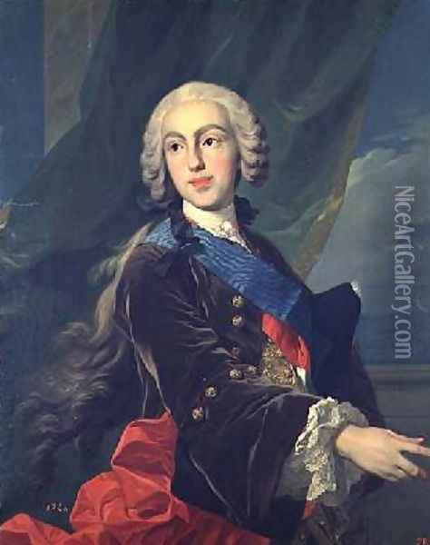 The Infante Philip of Bourbon Duke of Parma Oil Painting - Louis Michel van Loo