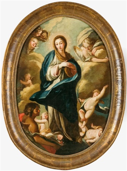 Inmaculada Oil Painting - Juan Bautista de la Pena