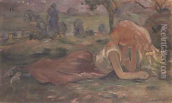 The Goatherd 1891 Oil Painting - Berthe Morisot