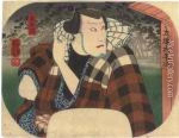 An Actor In The Role Of Tachiba Taheiji Oil Painting - Utagawa Kuniyoshi