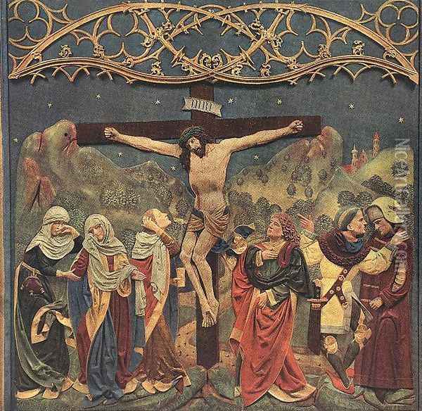 High Altar of St Mary (Crucifixion) Oil Painting - Veit Stoss