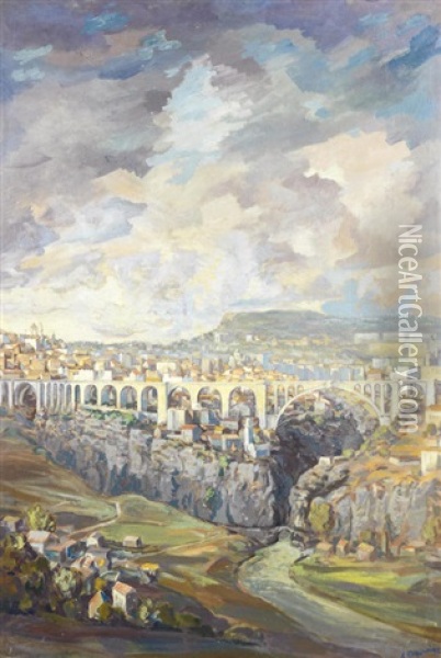 Aqueduct Oil Painting - Alexei Konstantinovich Korovin