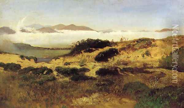 Sand Dunes and Fog, San Francisco Oil Painting - William Keith