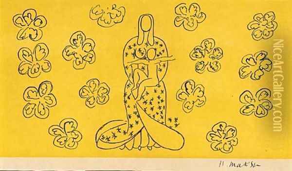 Vierge et Enfant Oil Painting - Henri Matisse