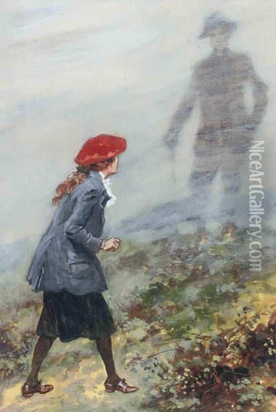 Sallie's Children': Oil Painting - Gordon Frederick Browne