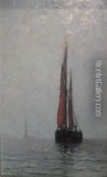 Voilier Dans La Brume Oil Painting - Georges Ricard-Cordingley