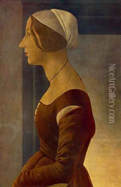 La bella Simonetta Oil Painting - Sandro Botticelli