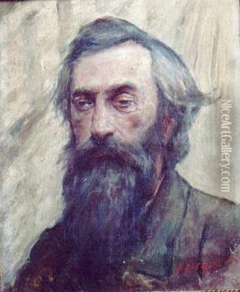 Portret Artysty Oil Painting - Zygmunt Andrychiewicz