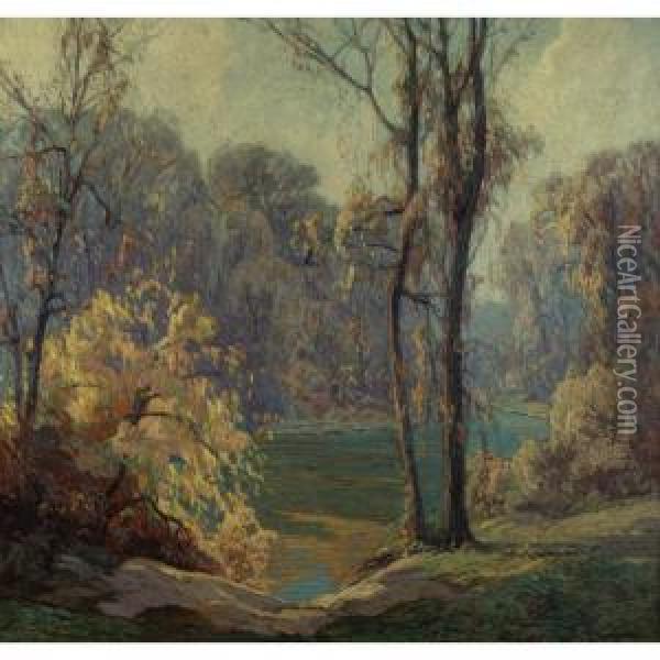 Autumn Oil Painting - Carl Rudolph Krafft