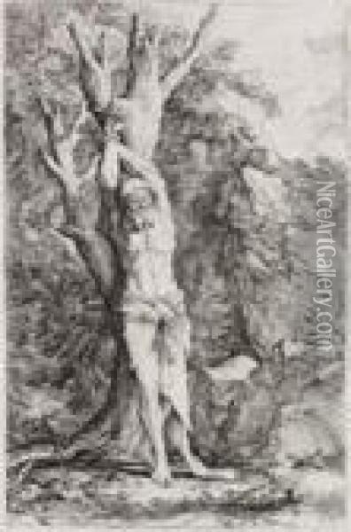 Sant'alberto Compagno Di San Guglielmo Di Malavalle Oil Painting - Salvator Rosa