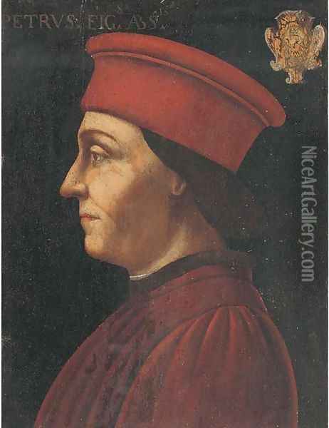 Portrait of a gentleman Oil Painting - Piero della Francesca