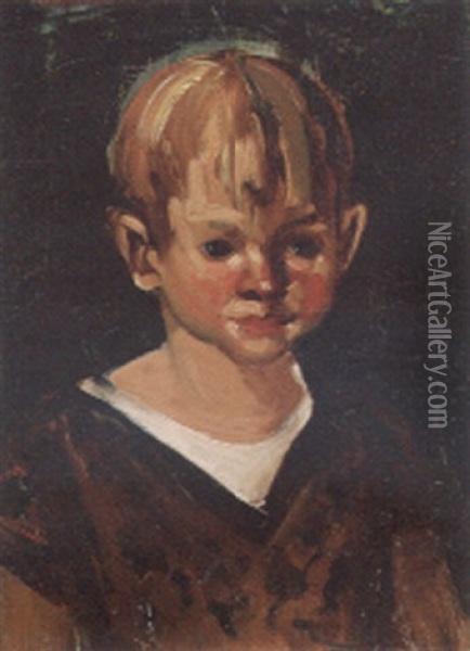 Young Boy Oil Painting - George Benjamin Luks