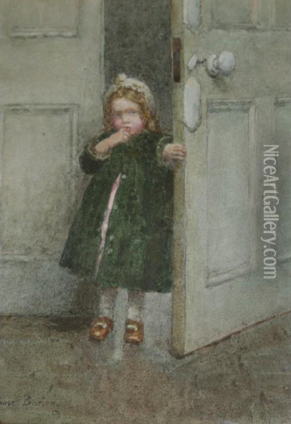 May I Come In Oil Painting - Rose Barton
