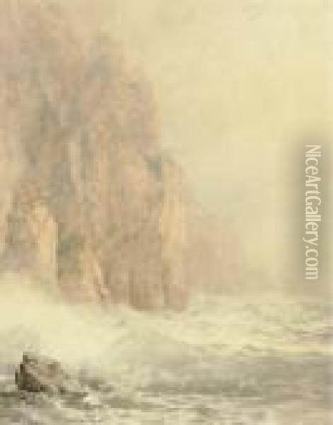 Cathedral Rocks Oil Painting - William Trost Richards