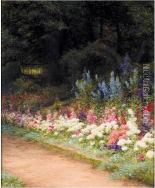 A Corner Of My Garden Oil Painting - Joseph Farquharson