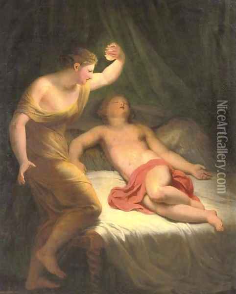 Amor and Psyche Oil Painting - Andreas or Andries Lens