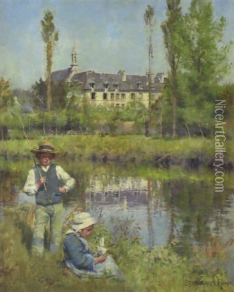 The Convent Oil Painting - Stanhope Forbes