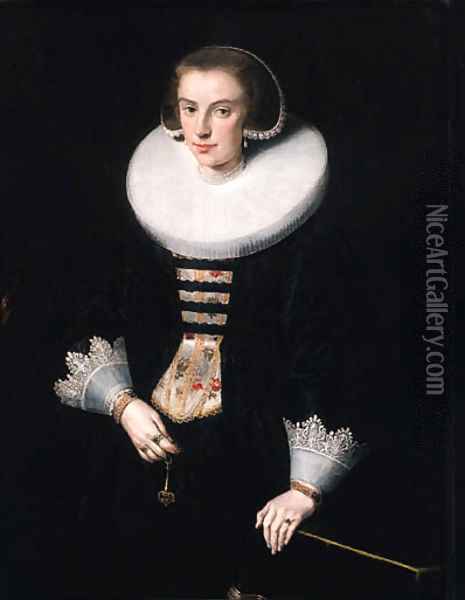 Portrait of a lady 2 Oil Painting - Anthony van Ravesteyn