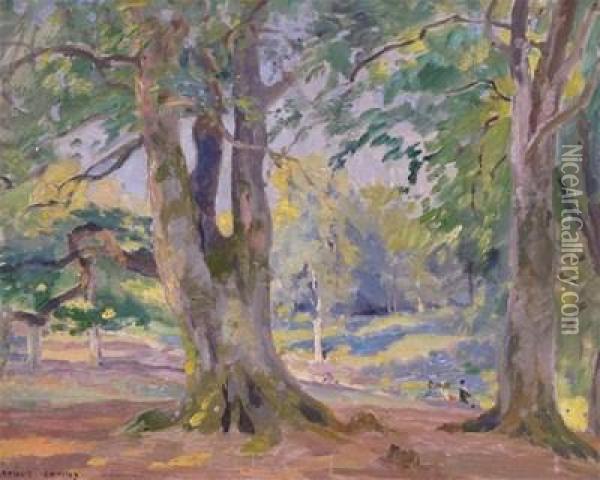 Woodland Scene Oil Painting - Arthur Henry Jenkins