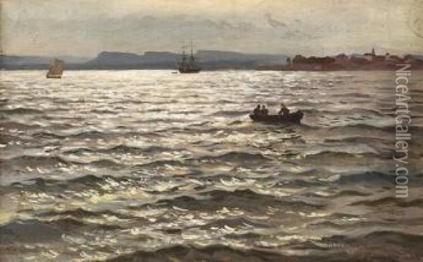 Christianiafjorden Oil Painting - Hans Dahl